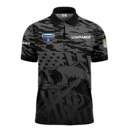 Zipper Polo Fishing Tournaments Sport Classic Polo Shirt Lowrance B.A.S.S. Nation Tournament Polo Shirt