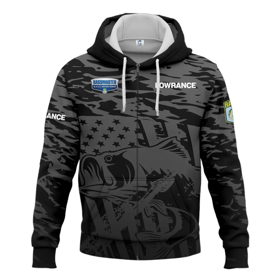 Zipper Hoodie Fishing Tournaments Sport Classic Hoodie Lowrance B.A.S.S. Nation Tournament Hoodie