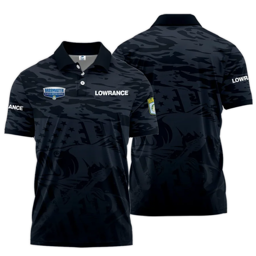 Short Polo Fishing Tournaments Sport Classic Polo Shirt Lowrance B.A.S.S. Nation Tournament Polo Shirt