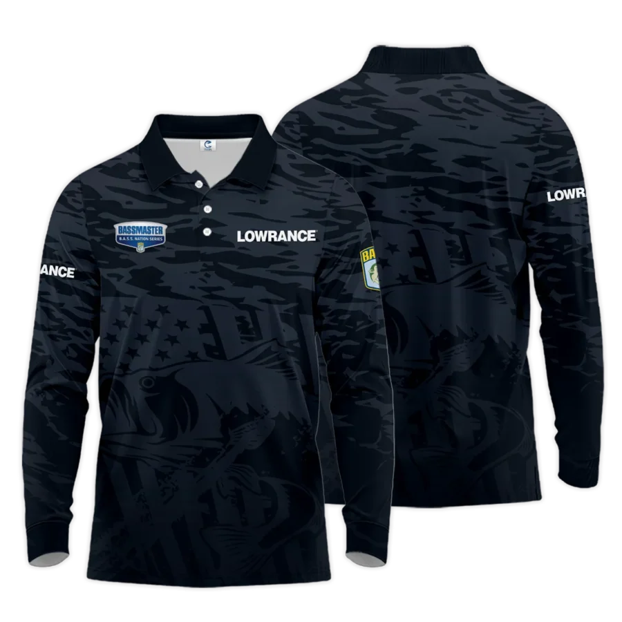 Long Polo Fishing Tournaments Sport Classic Polo Shirt Lowrance B.A.S.S. Nation Tournament Polo Shirt