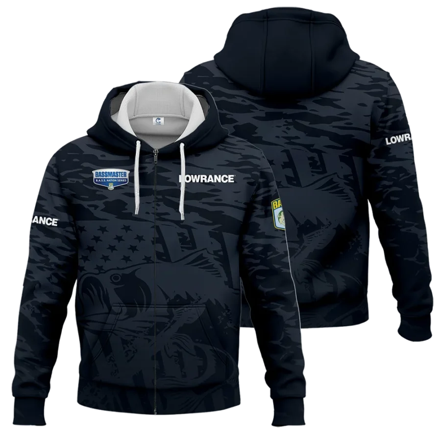 Zipper Hoodie Fishing Tournaments Sport Classic Hoodie Lowrance B.A.S.S. Nation Tournament Hoodie