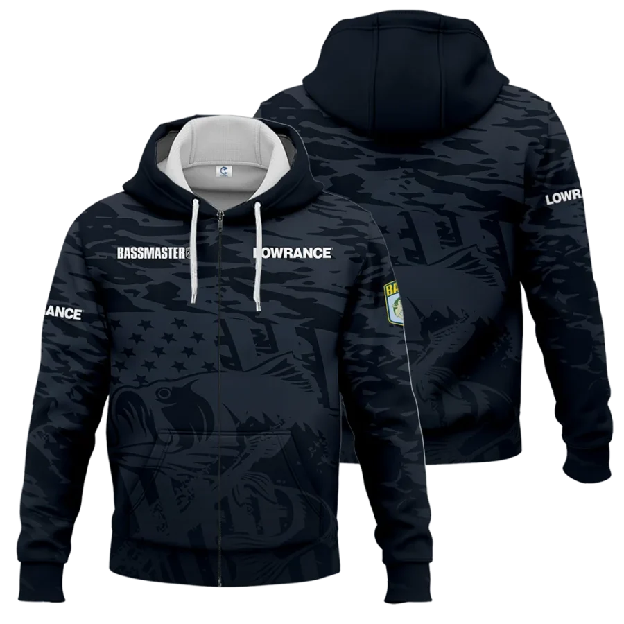 Zipper Hoodie Fishing Tournaments Sport Classic Hoodie Lowrance Bassmasters Tournament Hoodie