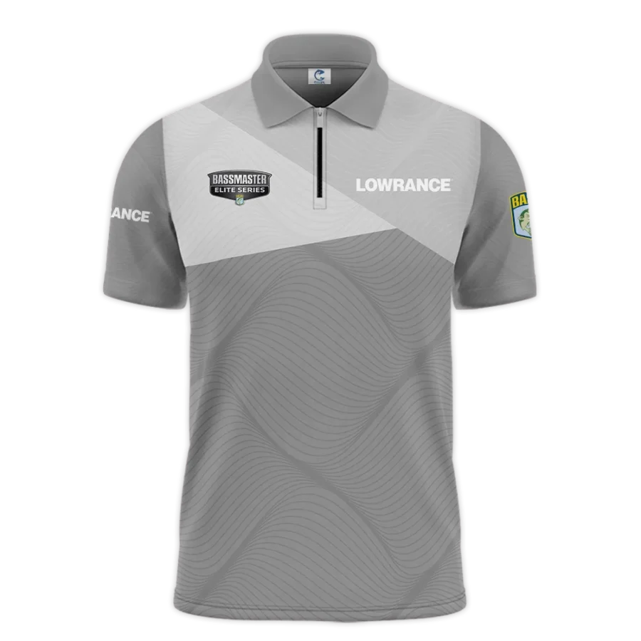 Zipper Polo Fishing Tournaments Sport Classic Polo Shirt Lowrance Bassmaster Elite Tournament Polo Shirt