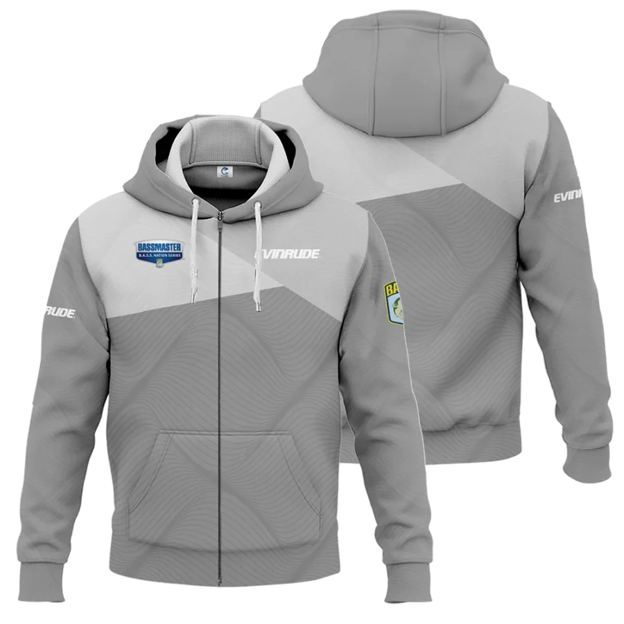 Zipper Hoodie Fishing Tournaments Sport Classic Hoodie Evinrude B.A.S.S. Nation Tournament Hoodie