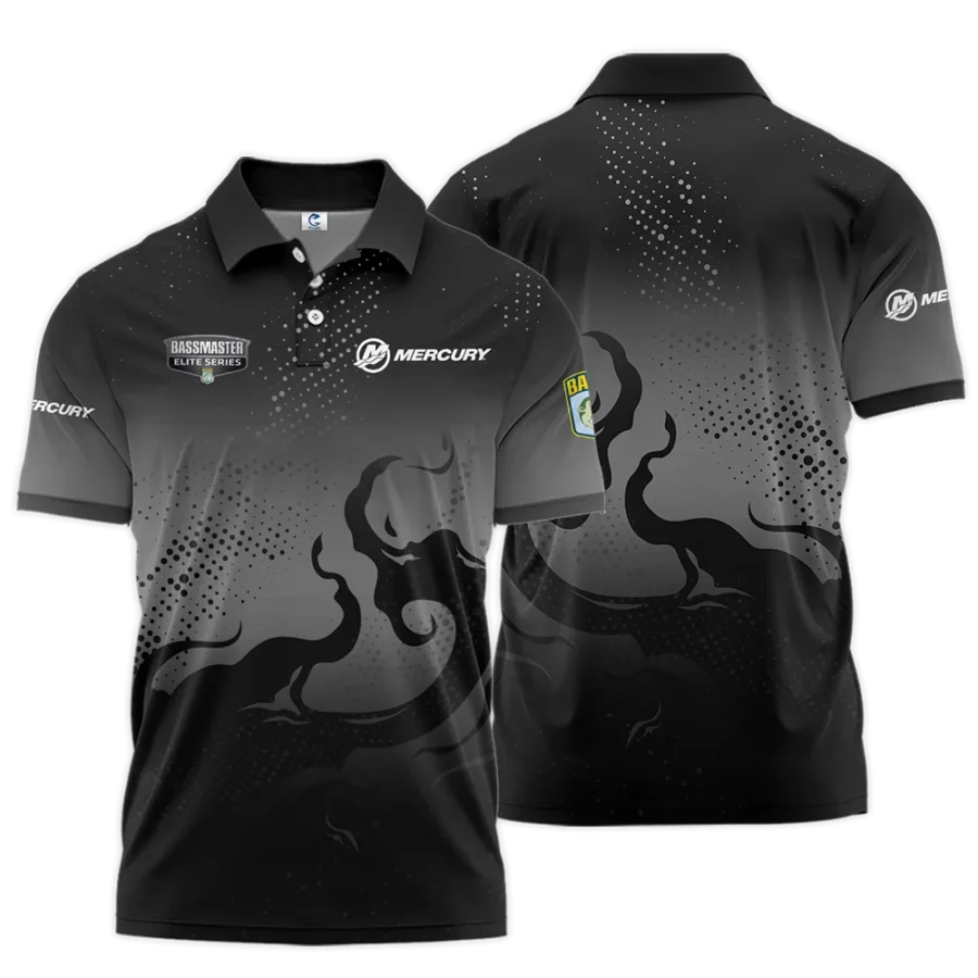 Short Polo Fishing Tournaments Sport Classic Polo Shirt Mercury Bassmaster Elite Tournament Polo Shirt