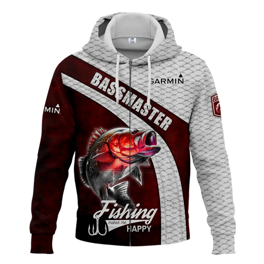 Zipper Hoodie Fishing Tournaments Sport Classic Hoodie Garmin Bassmasters Tournament Hoodie