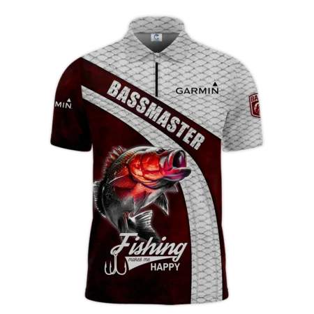 Zipper Polo Fishing Tournaments Sport Classic Polo Shirt Garmin Bassmasters Tournament Polo Shirt