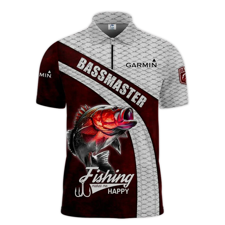 Zipper Polo Fishing Tournaments Sport Classic Polo Shirt Garmin Bassmasters Tournament Polo Shirt