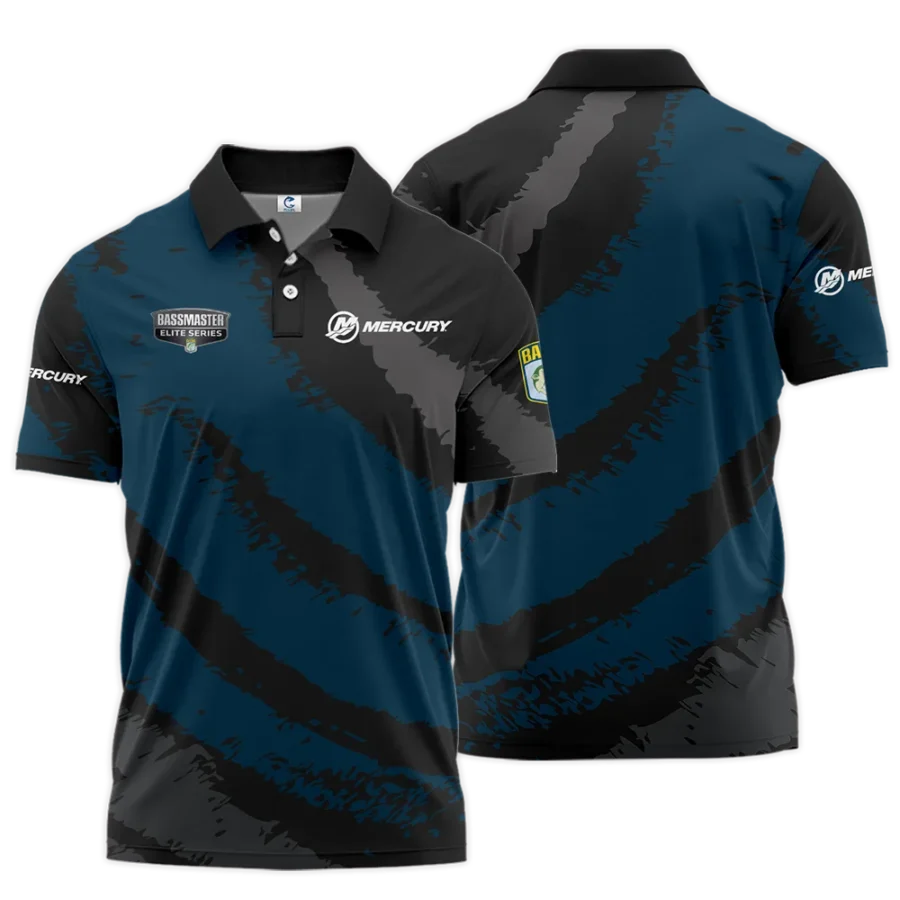 Short Polo Fishing Tournaments Sport Classic Polo Shirt Mercury Bassmaster Elite Tournament Polo Shirt