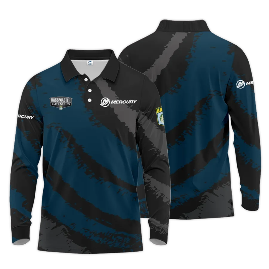 Long Polo Fishing Tournaments Sport Classic Polo Shirt Mercury Bassmaster Elite Tournament Polo Shirt