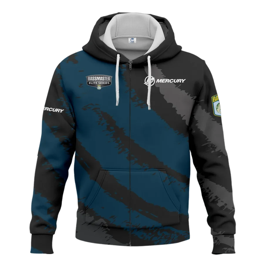 Zipper Hoodie Fishing Tournaments Sport Classic Hoodie Mercury Bassmaster Elite Tournament Hoodie