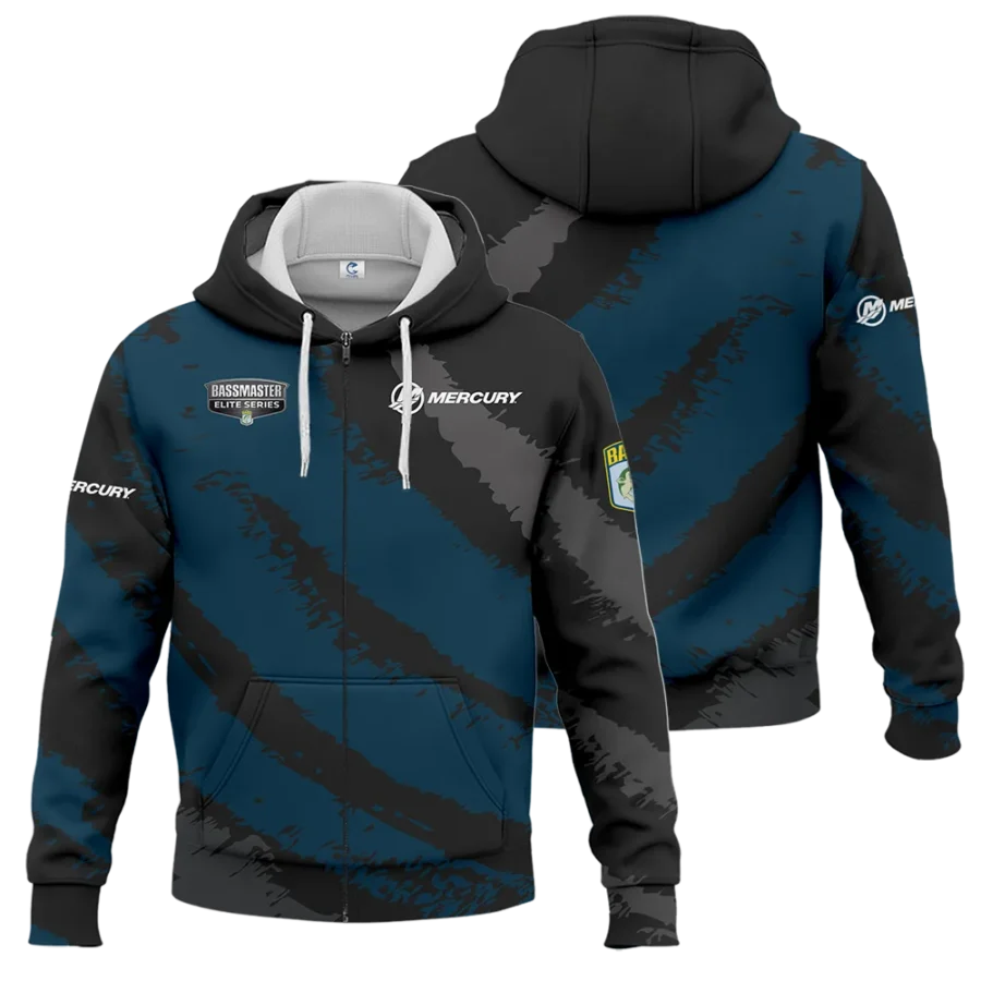 Zipper Hoodie Fishing Tournaments Sport Classic Hoodie Mercury Bassmaster Elite Tournament Hoodie