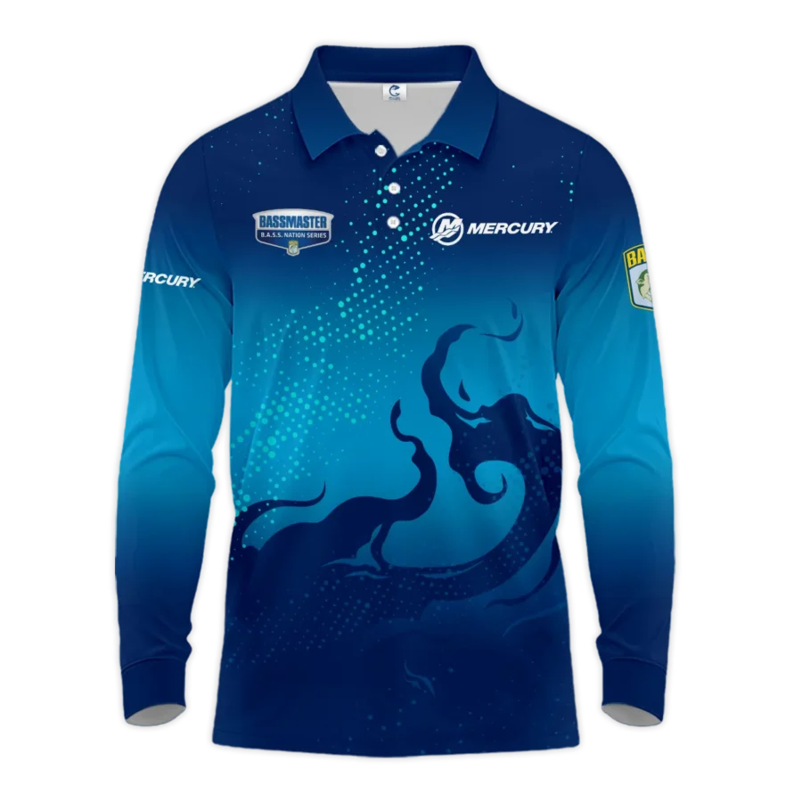 Long Polo Fishing Tournaments Sport Classic Polo Shirt Mercury B.A.S.S. Nation Tournament Polo Shirt