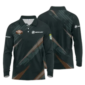 Zipper Polo Fishing Tournaments Sport Classic Polo Shirt Mercury Bassmaster Opens Tournament Polo Shirt