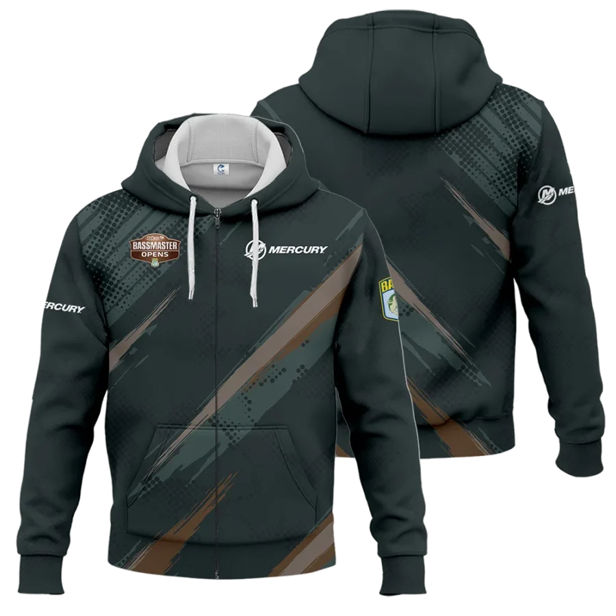 Zipper Hoodie Fishing Tournaments Sport Classic Hoodie Mercury Bassmaster Opens Tournament Hoodie