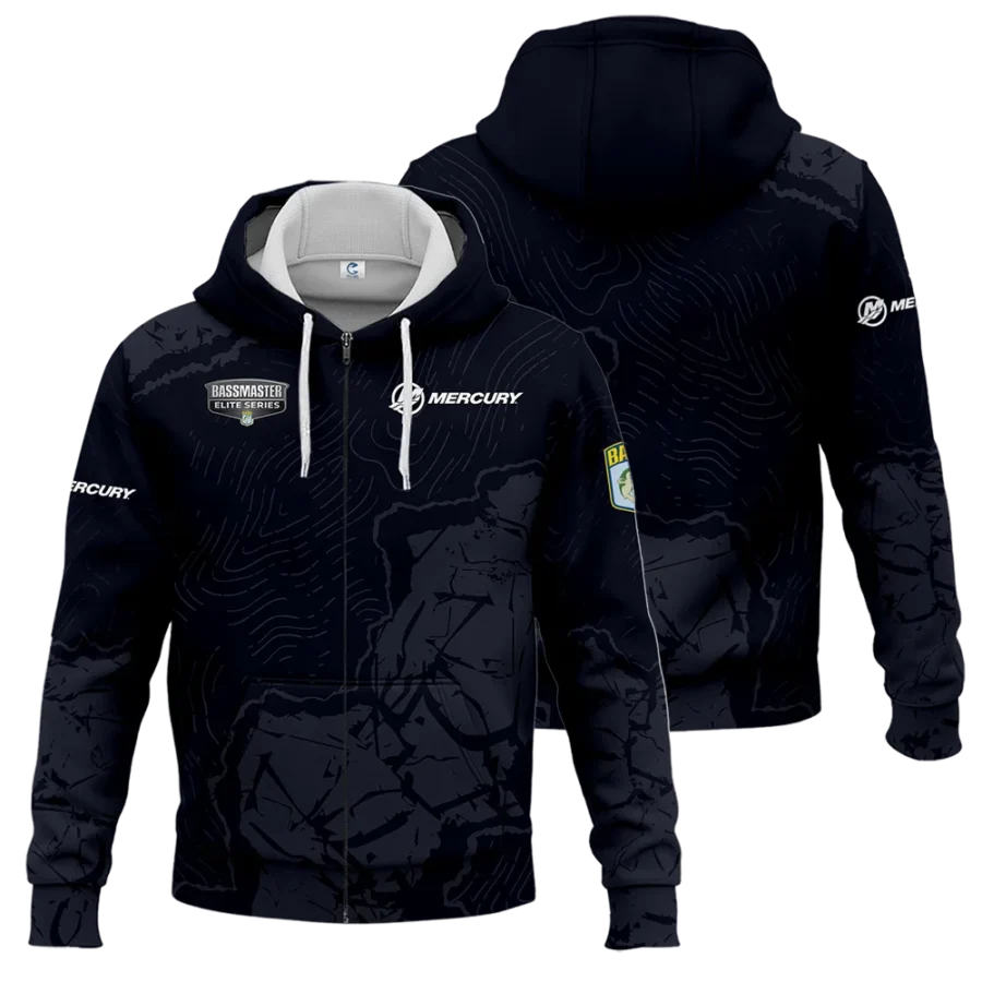 Zipper Hoodie Fishing Tournaments Sport Classic Hoodie Mercury Bassmaster Elite Tournament Hoodie