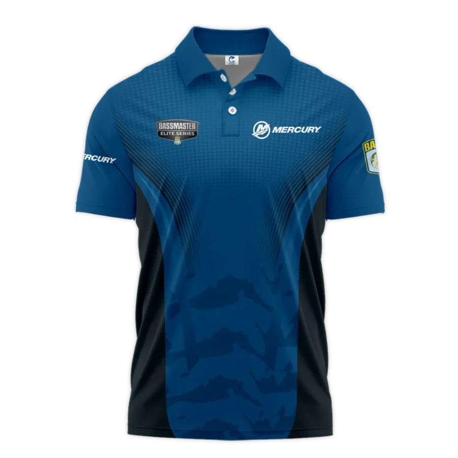 Short Polo Fishing Tournaments Sport Classic Polo Shirt Mercury Bassmaster Elite Tournament Polo Shirt