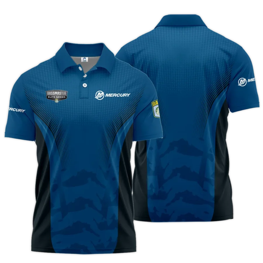 Short Polo Fishing Tournaments Sport Classic Polo Shirt Mercury Bassmaster Elite Tournament Polo Shirt