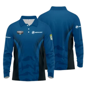 Zipper Polo Fishing Tournaments Sport Classic Polo Shirt Mercury Bassmaster Elite Tournament Polo Shirt