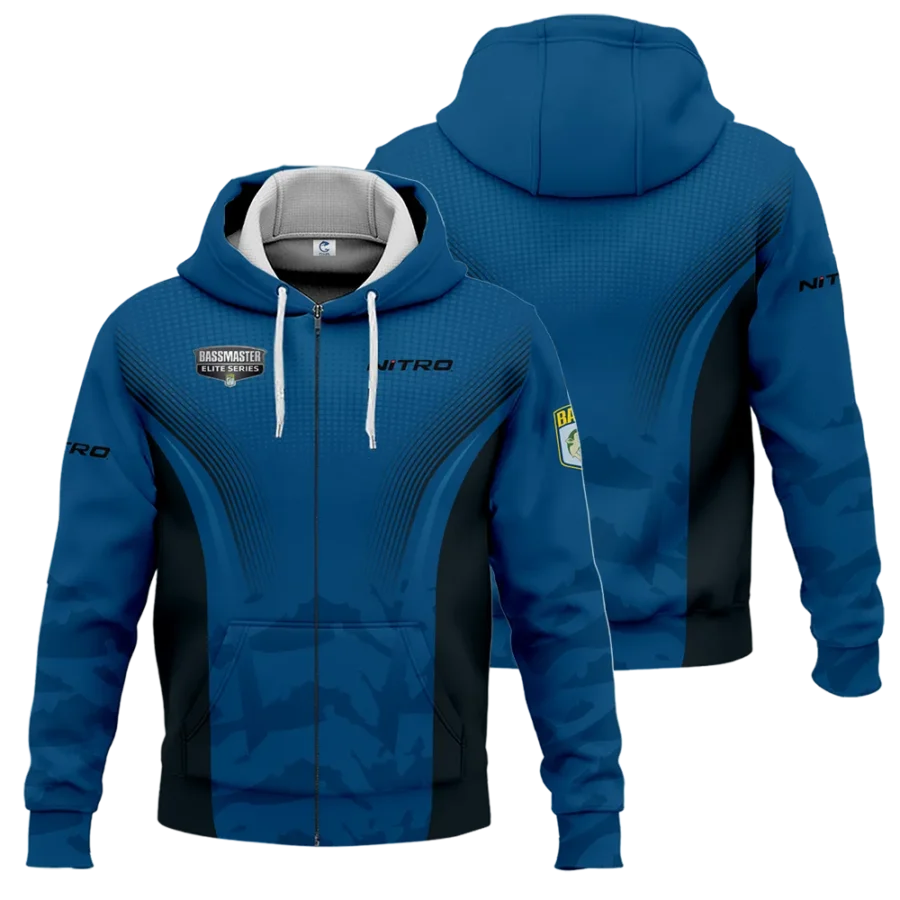 Zipper Hoodie Fishing Tournaments Sport Classic Hoodie Nitro Bassmaster Elite Tournament Hoodie