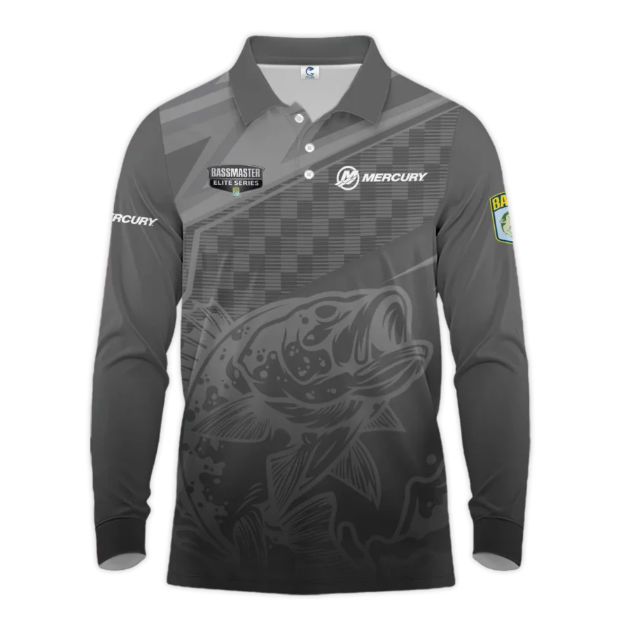 Long Polo Fishing Tournaments Sport Classic Polo Shirt Mercury Bassmaster Elite Tournament Polo Shirt