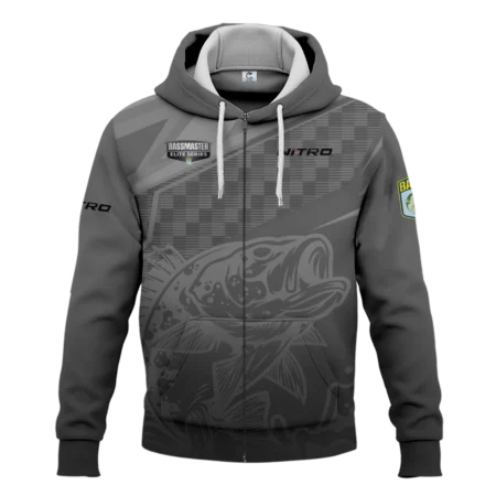 Zipper Hoodie Fishing Tournaments Sport Classic Hoodie Nitro Bassmaster Elite Tournament Hoodie