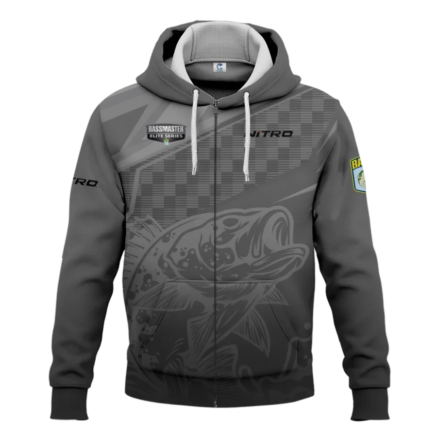 Zipper Hoodie Fishing Tournaments Sport Classic Hoodie Nitro Bassmaster Elite Tournament Hoodie