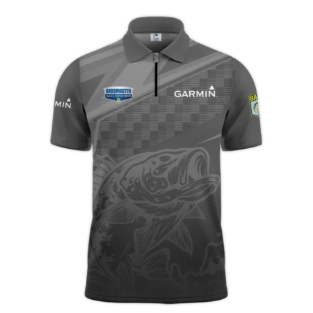 Zipper Polo Fishing Tournaments Sport Classic Polo Shirt Garmin B.A.S.S. Nation Tournament Polo Shirt