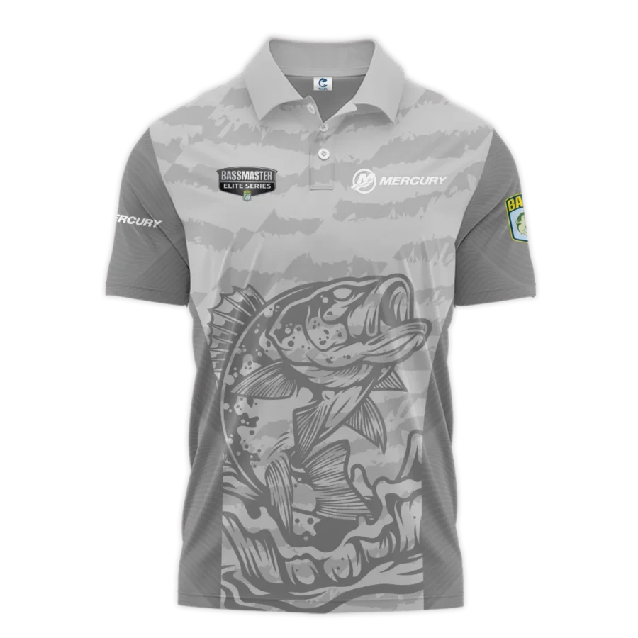 Short Polo Fishing Tournaments Sport Classic Polo Shirt Mercury Bassmaster Elite Tournament Polo Shirt