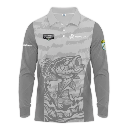 Long Polo Fishing Tournaments Sport Classic Polo Shirt Mercury Bassmaster Elite Tournament Polo Shirt