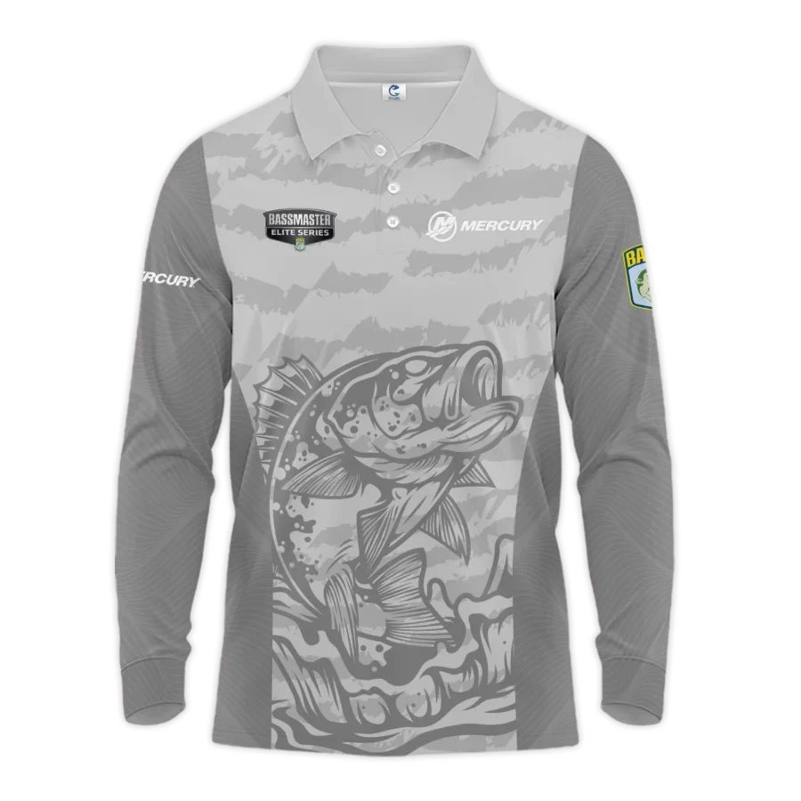 Long Polo Fishing Tournaments Sport Classic Polo Shirt Mercury Bassmaster Elite Tournament Polo Shirt