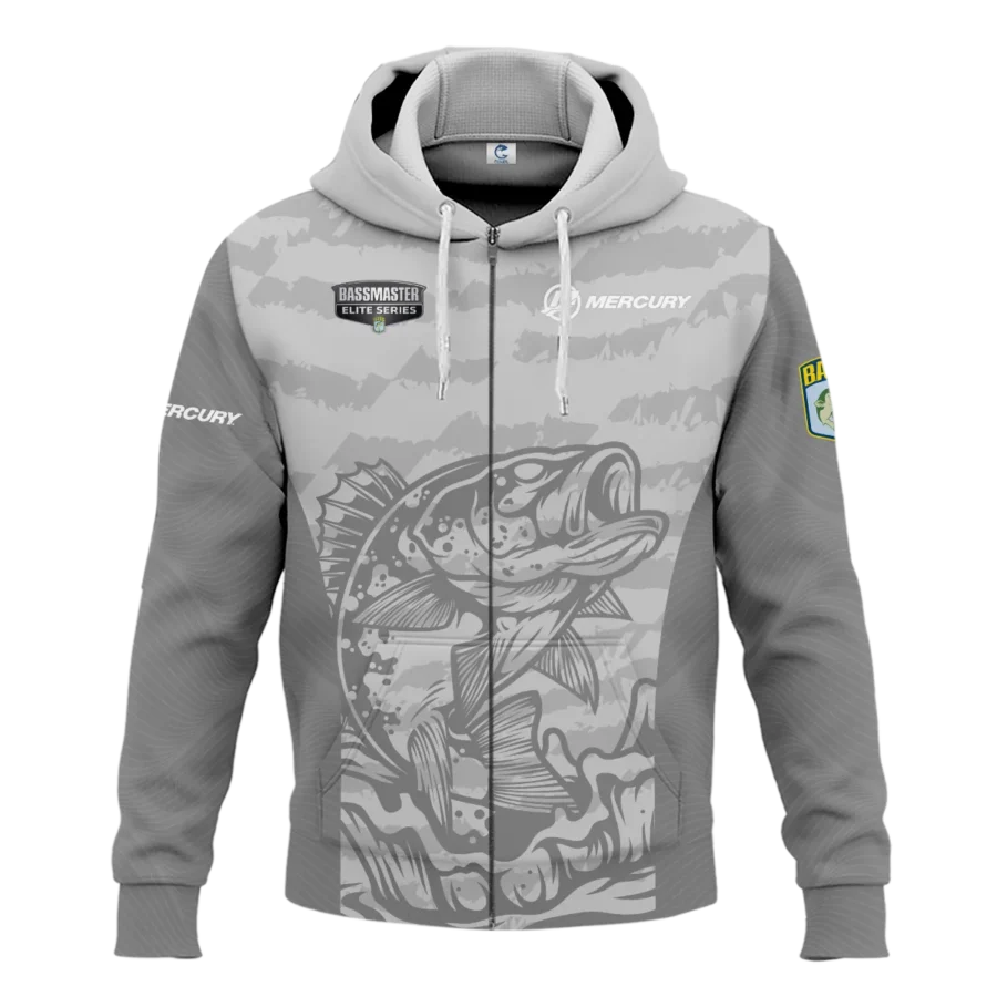 Zipper Hoodie Fishing Tournaments Sport Classic Hoodie Mercury Bassmaster Elite Tournament Hoodie