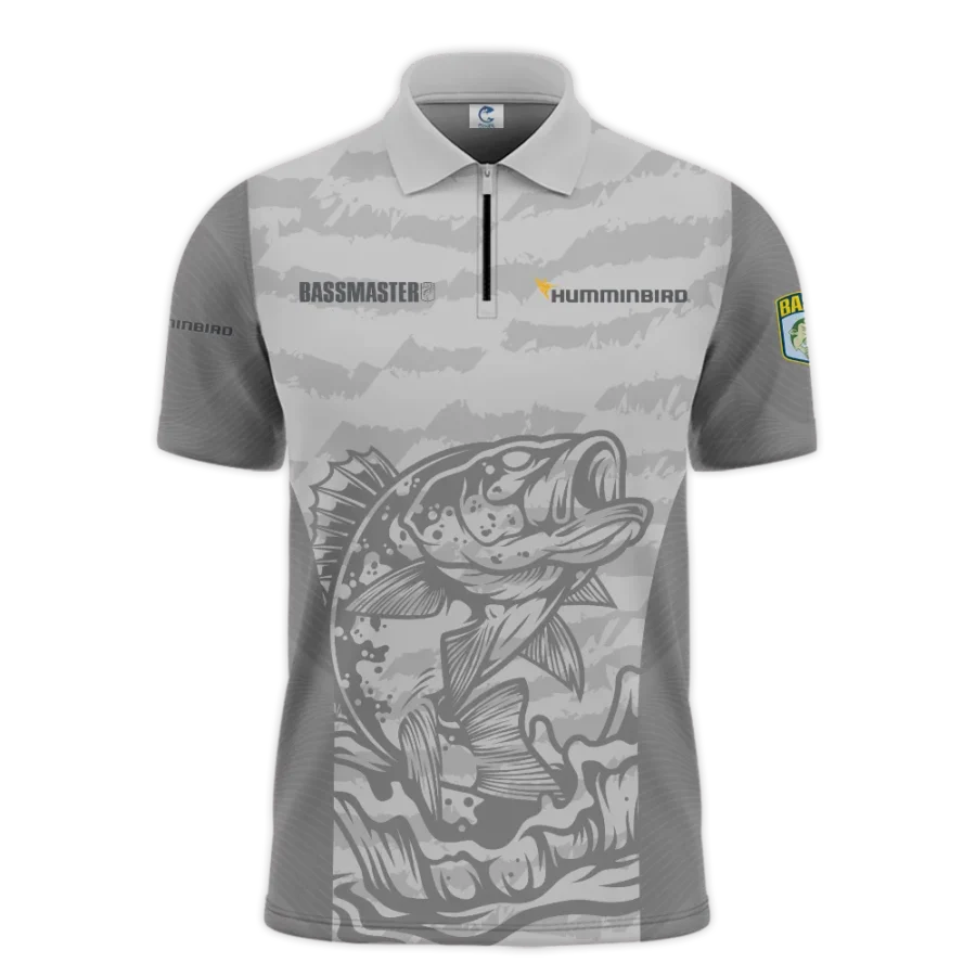 Zipper Polo Fishing Tournaments Sport Classic Polo Shirt Humminbird Bassmasters Tournament Polo Shirt