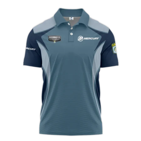 Short Polo Fishing Tournaments Sport Classic Polo Shirt Mercury Bassmaster Elite Tournament Polo Shirt