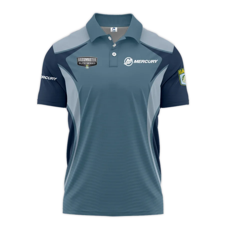 Short Polo Fishing Tournaments Sport Classic Polo Shirt Mercury Bassmaster Elite Tournament Polo Shirt