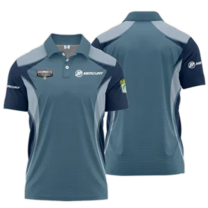 Zipper Polo Fishing Tournaments Sport Classic Polo Shirt Mercury Bassmaster Elite Tournament Polo Shirt