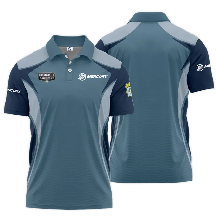 Short Polo Fishing Tournaments Sport Classic Polo Shirt Mercury Bassmaster Elite Tournament Polo Shirt