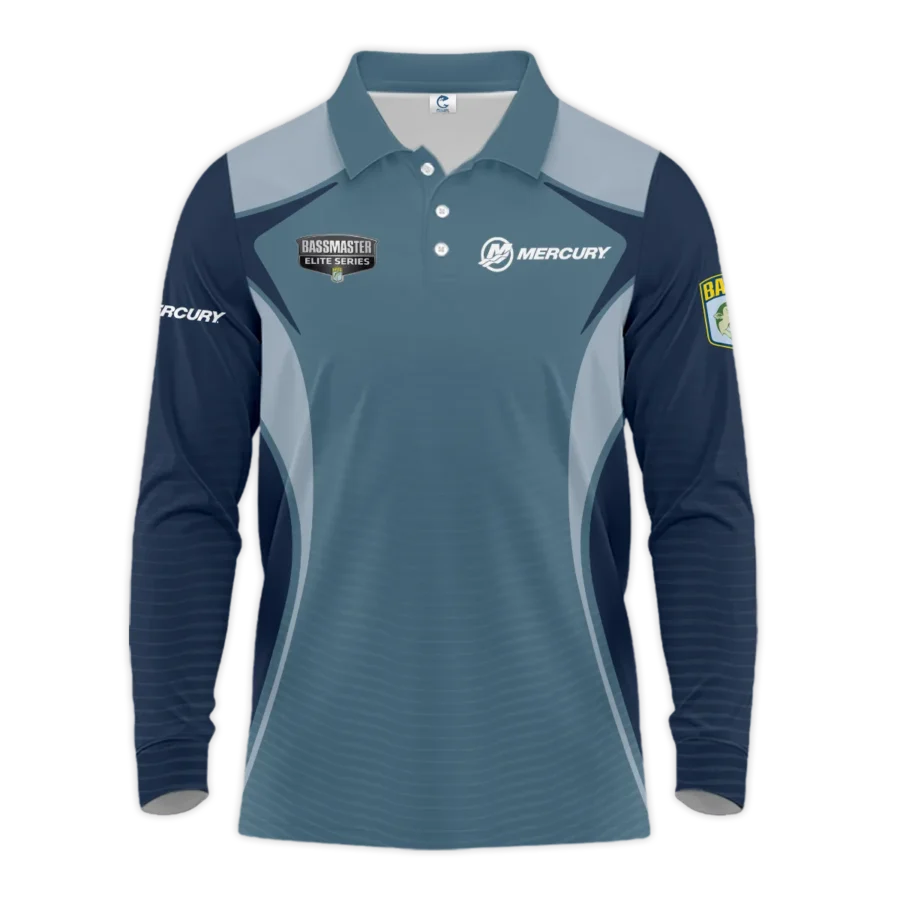 Long Polo Fishing Tournaments Sport Classic Polo Shirt Mercury Bassmaster Elite Tournament Polo Shirt