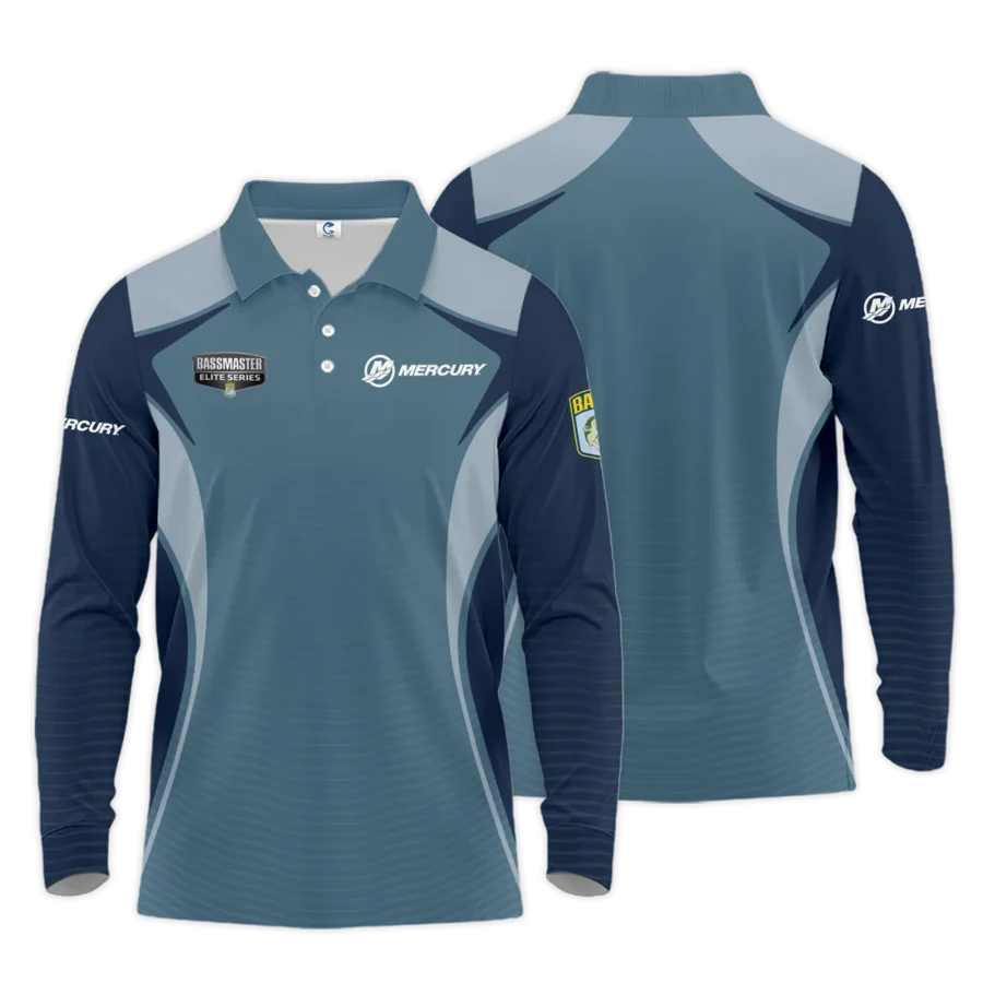 Long Polo Fishing Tournaments Sport Classic Polo Shirt Mercury Bassmaster Elite Tournament Polo Shirt