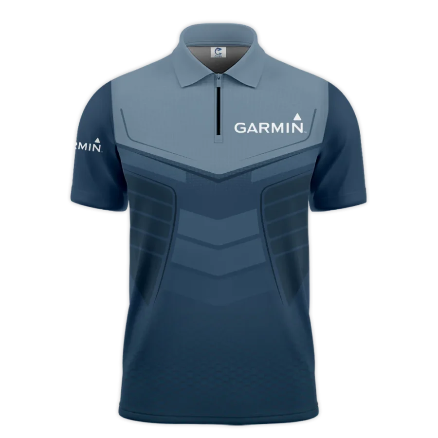 Zipper Polo Fishing Tournaments Sport Classic Polo Shirt Garmin Exclusive Logo Polo Shirt