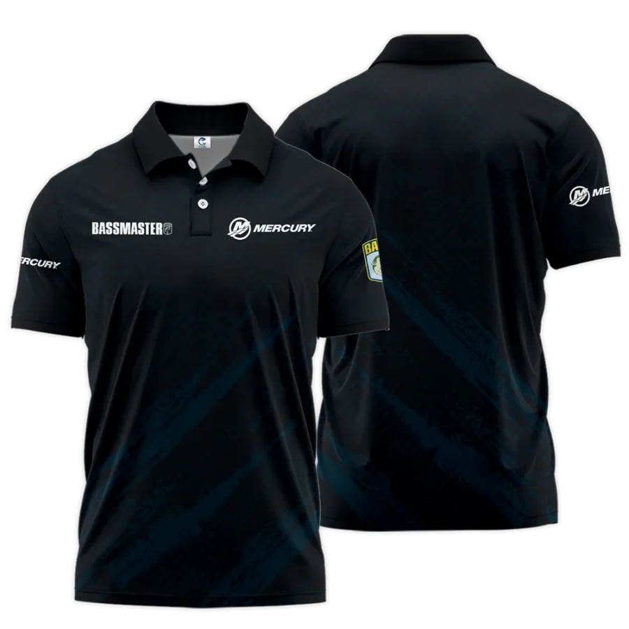 Short Polo Fishing Tournaments Sport Classic Polo Shirt Mercury Bassmaster Tournament Polo Shirt