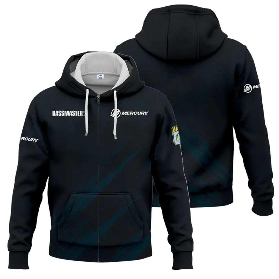 Zipper Hoodie Fishing Tournaments Sport Classic Hoodie Mercury Bassmaster Tournament Hoodie