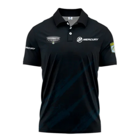 Short Polo Fishing Tournaments Sport Classic Polo Shirt Mercury Bassmaster Elite Tournament Polo Shirt