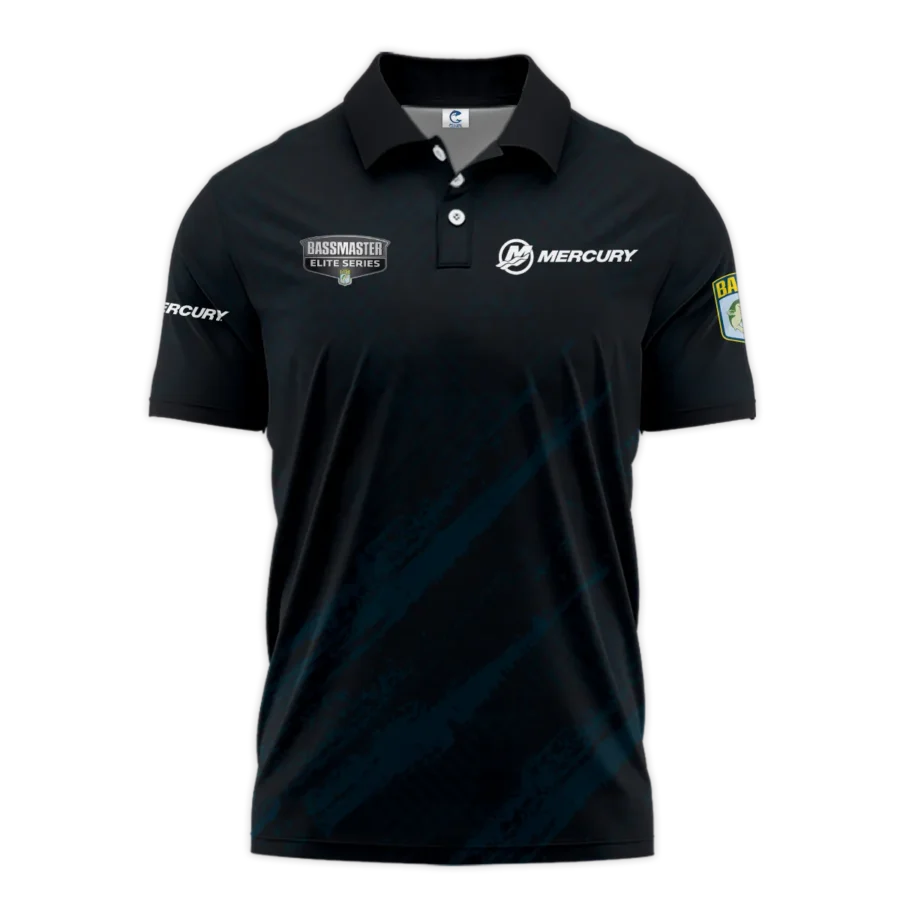 Short Polo Fishing Tournaments Sport Classic Polo Shirt Mercury Bassmaster Elite Tournament Polo Shirt