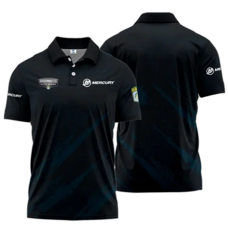 Short Polo Fishing Tournaments Sport Classic Polo Shirt Mercury Bassmaster Elite Tournament Polo Shirt