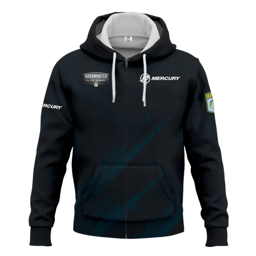 Zipper Hoodie Fishing Tournaments Sport Classic Hoodie Mercury Bassmaster Elite Tournament Hoodie