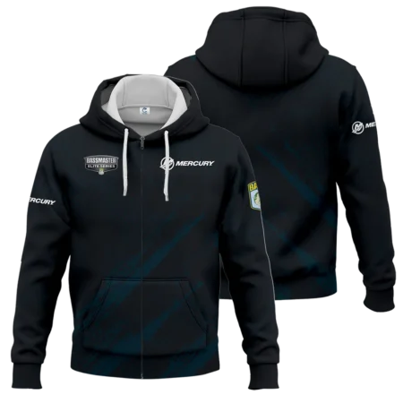 Zipper Hoodie Fishing Tournaments Sport Classic Hoodie Mercury Bassmaster Elite Tournament Hoodie