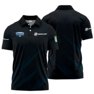 Zipper Polo Fishing Tournaments Sport Classic Polo Shirt Mercury B.A.S.S. Nation Tournament Polo Shirt