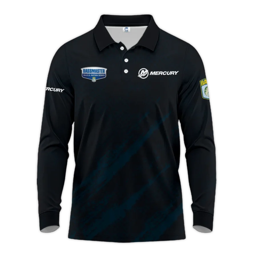 Long Polo Fishing Tournaments Sport Classic Polo Shirt Mercury B.A.S.S. Nation Tournament Polo Shirt