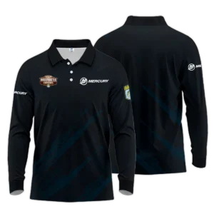 Zipper Polo Fishing Tournaments Sport Classic Polo Shirt Mercury Bassmaster Opens Tournament Polo Shirt